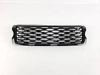 Решетка радиатора в стиле RR 18+ на Range Rover Vogue L405 2013-2017 год Черная