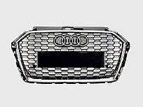 Решітка радіатора Audi A3 2016-2020гон Чорний з хромом (в стилі RS)