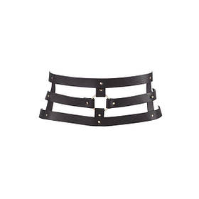Портупея-пояс Bijoux Indiscrets MAZE — Wide Belt and Restraints Black, екошкіра