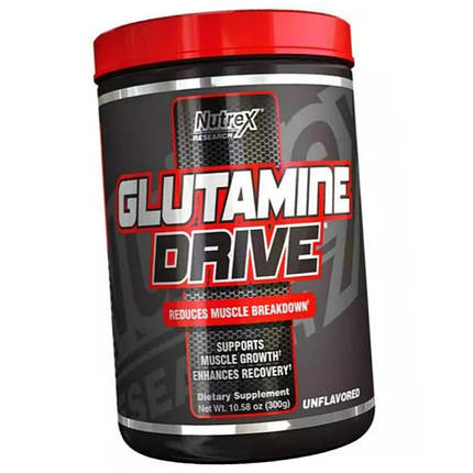 Глютамін NUTREX Glutamine Drive 300 г без смаку хіт продаж, фото 1