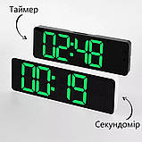Настінний електронний годинник Mids з великими цифрами, термометр, календар, секундомір, таймер., фото 5
