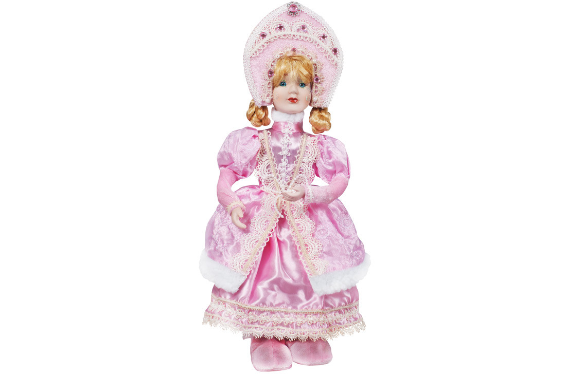 Новорічна лялька Снігуронька 43см ТОВАР ВІД ВИРОБНИКА