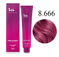 Kpeм-кpacкa для вoлoc ING Professional Coloring Cream 8.666 Гранатовый 100 мл