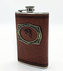 Фляга кишенькова декорована Вовк 300 мл