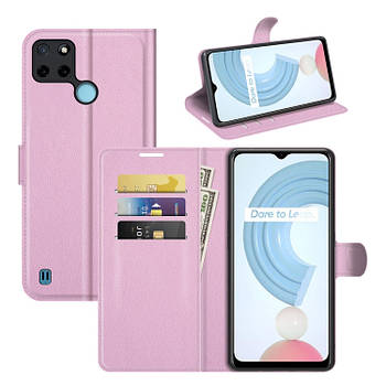 Чохол-книжка Litchie Wallet для Realme C21Y / C25Y Light Pink