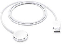 USB магнитное зарядное устройство для смарт часов, похожих на Apple Watch без контактов. Цвет белый.