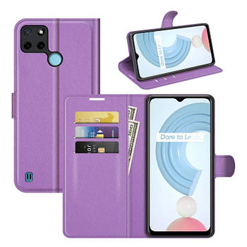 Чохол-книжка Litchie Wallet для Realme C21Y / C25Y Violet