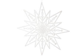 Новорічний декор Різдвяна зірка, 24см, колір - білий - 12 шт УПАКОВКА ТОВАР ВІД ВИРОБНИКА