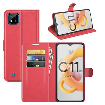 Чохол-книжка Litchie Wallet для Realme C11 2021 Red