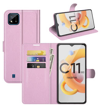 Чохол-книжка Litchie Wallet для Realme C11 2021 Light Pink