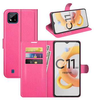 Чохол-книжка Litchie Wallet для Realme C11 2021 Rose