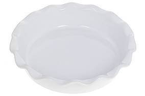 Кругла форма для випічки 26см, колір - білий ТОВАР ВІД ВИРОБНИКА