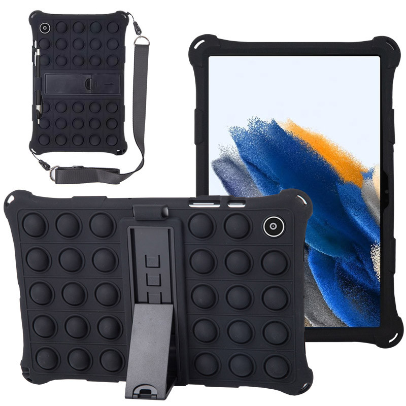 Силіконовий чохол Galeo Pop It для Samsung Galaxy Tab A8 10.5 SM-X200, SM-X205 Black