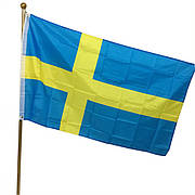 Прапор Швеції 150х90 см. Шведський прапор поліестер RESTEQ. Sweden flag
