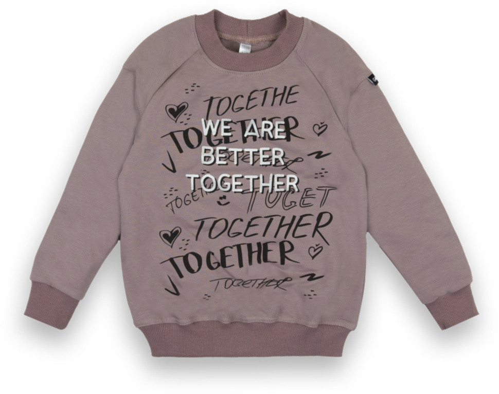 Светр дитячий для дівчинки GABBI DG-21-91-1 Together Коричневий на зріст 134 (13047)