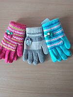 Детские перчатки для девочек на 4-5 лет
