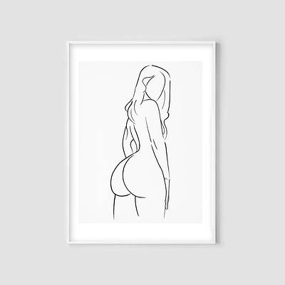 Постер Woman body формат А3 без рам