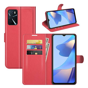 Чохол-книжка Litchie Wallet для Oppo A16 Red