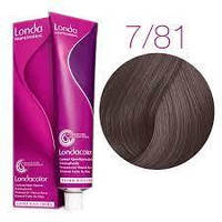 Фарба для волосся Londa Color Permanent Professional  7/81 блонд середній перлинний