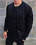 Бомбер трикотажний чоловічий легкий на кнопках стильний однотонний, сірий, хакі, чорний, графіт, бордовий, фото 7