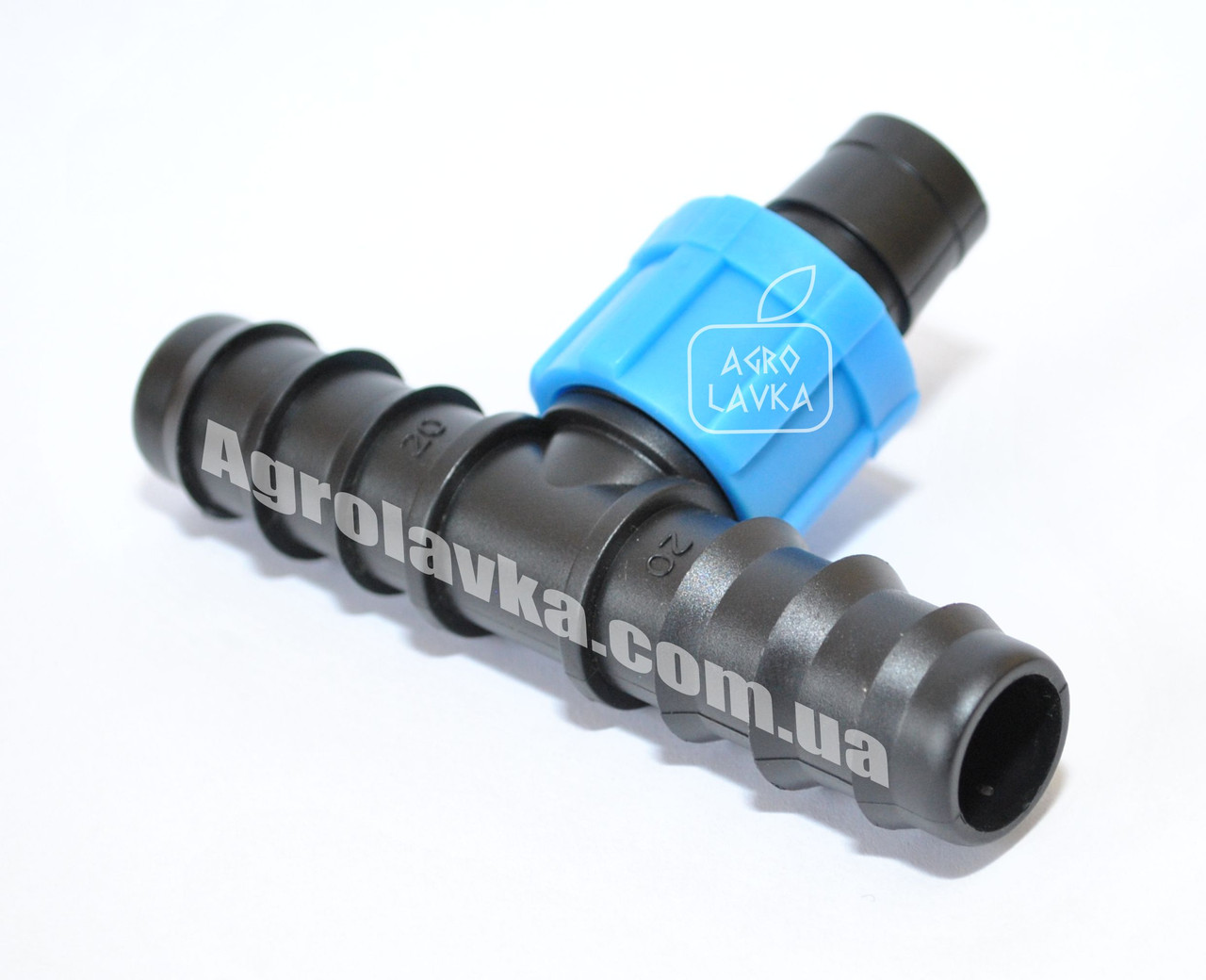 Трійник затискний для краплинної стрічки 20х17х20, фото 1