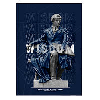 Книга записна у твердій обкладинці, Wisdom , Формат А4, 96 аркушів у клітинку. Колір: чорний.