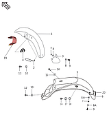 Болт с фланцем гексагон (M6) Bajaj Boxer BM 150 39247304