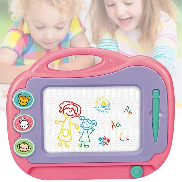 Дитяча магнітна дошка для малювання Set Painting ART HSM-50181 кольоровий розвивальний планшет