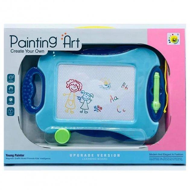 Дитяча магнітна дошка для малювання Painting ART S HSM-50180 кольоровий розвивальний планшет