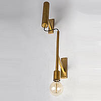 Латунное настенное дизайнерское бра, светильник в стиле модерн, под лампу E27/GU10, 100см, Золотой