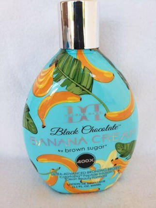 Лосьон для засмаги у солярії brown sugar DOUBLE DARK BLACK CHOCOLATE BANANA CREAM 400Х 400мл, фото 1