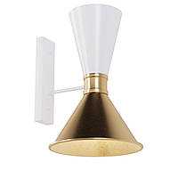 Настенное декоративное бра, светильник Dualight под лампы E27, двойной свет, Золотой/Белый
