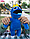 Синій Райдужний Друг, м'яка іграшка з Roblox 30 см висота. Rainbow Friends, фото 7