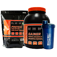 Extrime Mass Набір: 2 кг Протеїну Німеччина + 3 кг Гейнера з креатином в состааве + Шейкер!