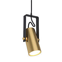 Латунный подвесной спот, накладной светильник направленного света VSimple, под лампу GU10, Золотой/Черный