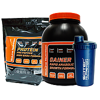 МАС-КОМПЛЕКТ: 2 кг PRE-PEPTIDE PROTEIN + 3 кг RAPID ANABOLIC GAINER + Шейкер