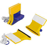 Щітка для миття вікон на магніті та мотузками Жовтий X2-116/TV-26 в упаковці 1 шт, фото 3