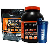 Масс-комплект : 2 кг High Gaba Formula Протеїн + 3 кг  Rapid Anabolic Gainer  + Шейкер