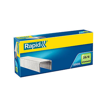 Канцелярські скоби Rapid Standard No26/6 уп.5000шт
