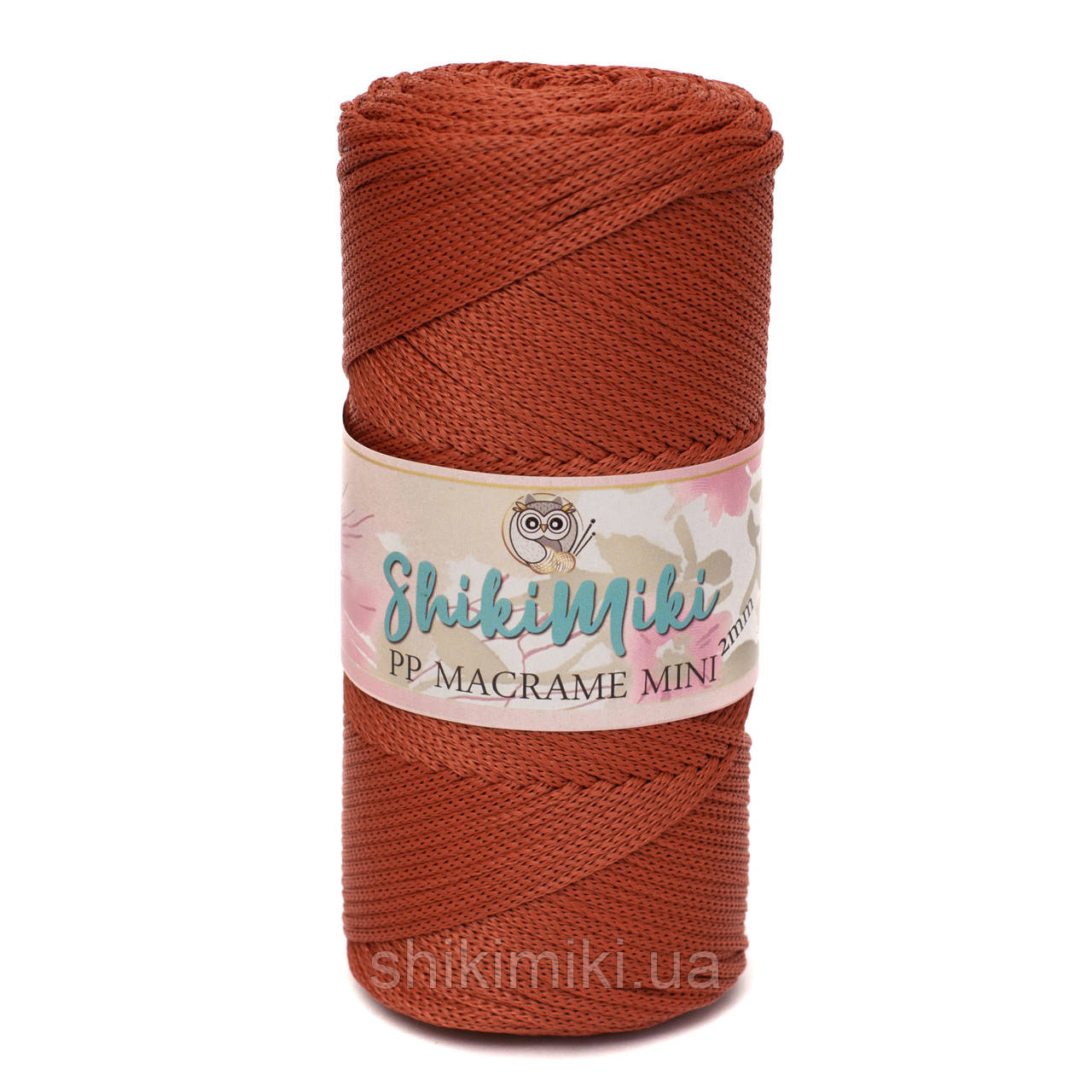 Трикотажний шнур поліпропіленовий PP Macrame Mini, колір Цегляний