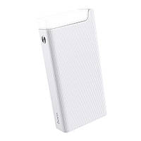 Портативный аккумулятор павербанк Power Bank Hoco J62 30000 mAh LED lamp White