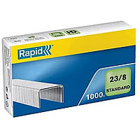 Канцелярские скобы для степлера Rapid Standard №23/8 уп 1000шт.