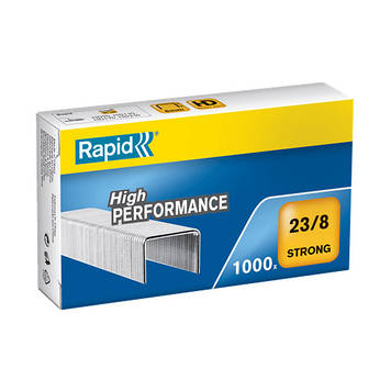 Скоби канцелярські Rapid Strong No23/8 уп 1000 шт.