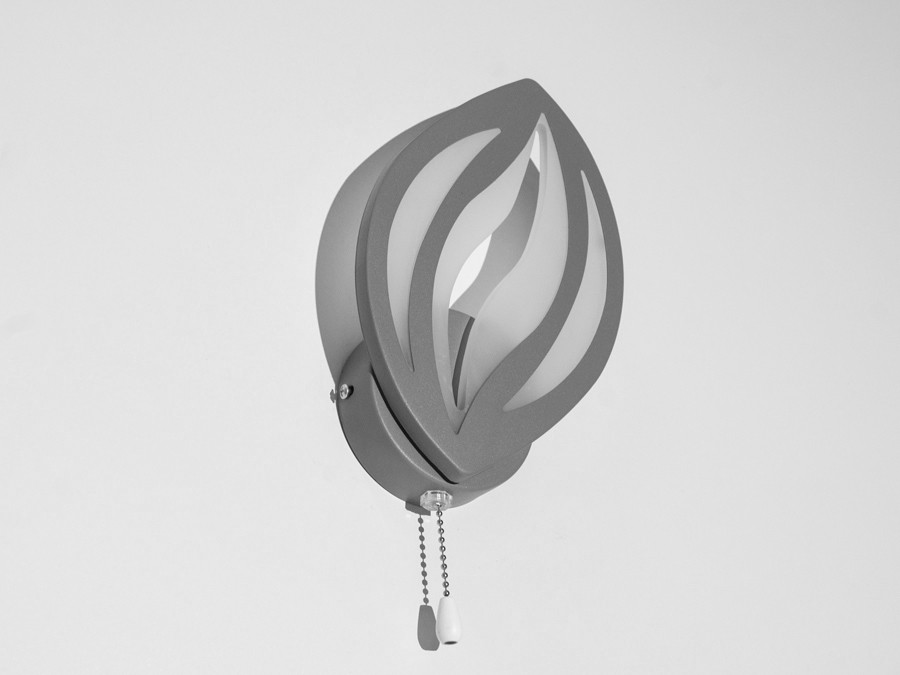 Сучасне LED-бра для залу, колір сірий, 17W 8092-1GR-LS