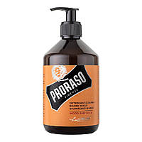 Шампунь для бороды Proraso Beard Shampoo Wood and Spice, 400627, 500 мл