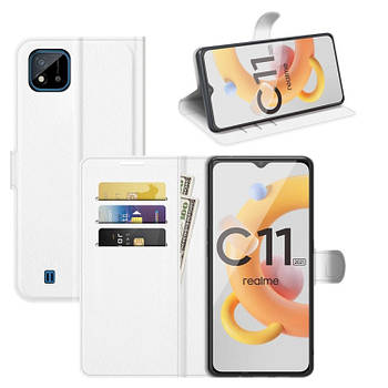 Чохол-книжка Litchie Wallet для Realme C11 2021 White