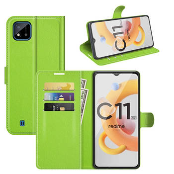 Чохол-книжка Litchie Wallet для Realme C11 2021 Light Green