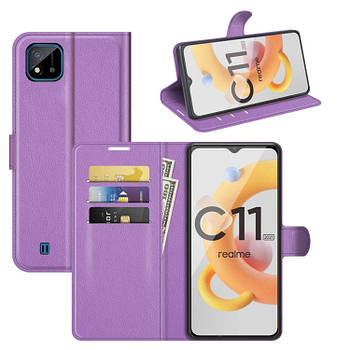 Чохол-книжка Litchie Wallet для Realme C11 2021 Violet