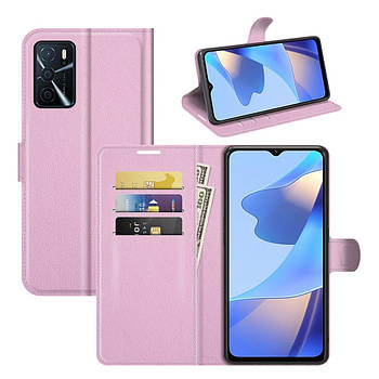 Чохол-книжка Litchie Wallet для Oppo A16 Light Pink