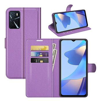 Чохол-книжка Litchie Wallet для Oppo A16 Violet